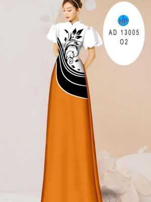 Vải Áo Dài Hoa In 3D AD 13005 21